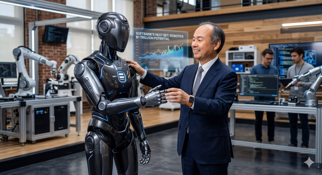 Masayoshi Son robotics trillion dollar bet 2026